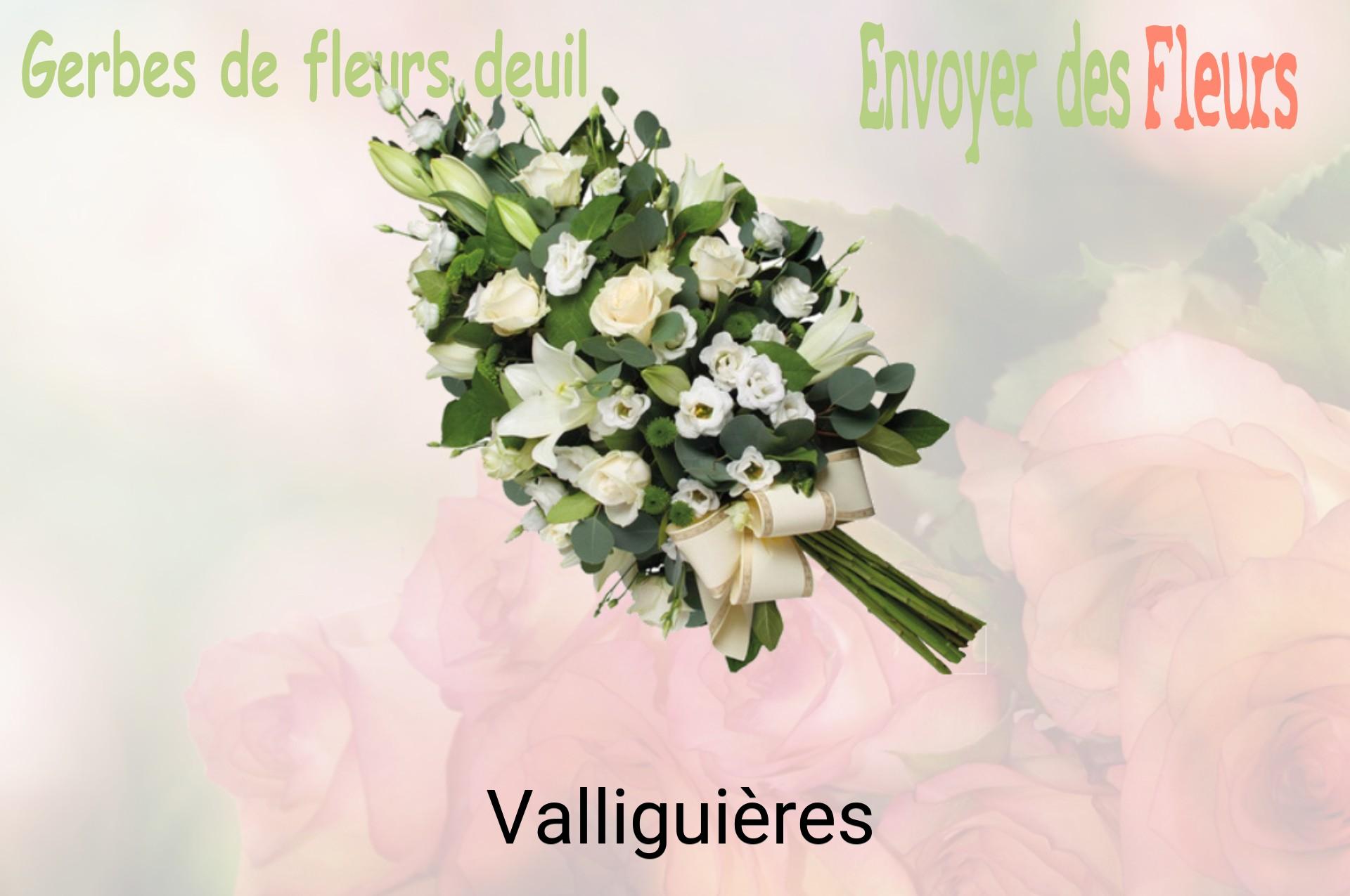 Gerbe de fleurs de deuil livrée à Valliguières